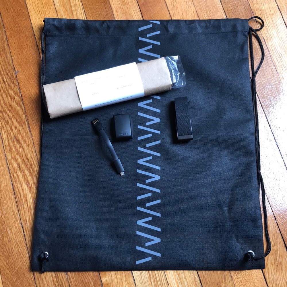 WHOOP 3.0, brand new arctic band, extra 3.0 charger and sling bag.